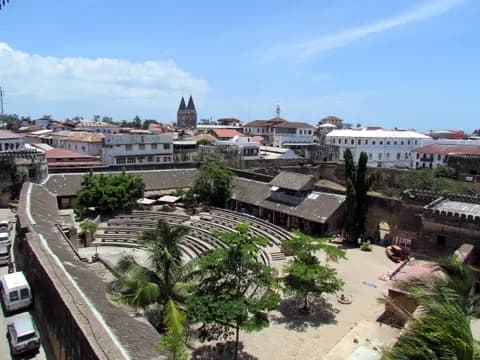 Stone Town na Zanzibarze od strony morza